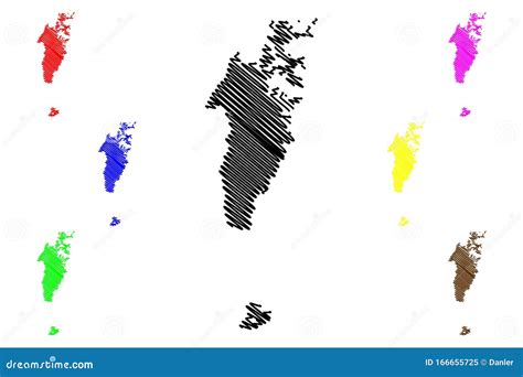 Musandam Governorate Sultanate of Oman, Governorates of Oman Map Vector Illustration, Scribble ...