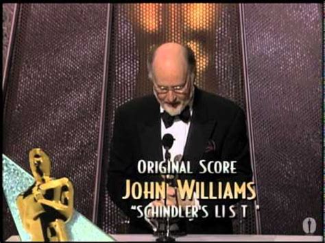 John Williams winning Best Original Score for "Schindler's List" - YouTube