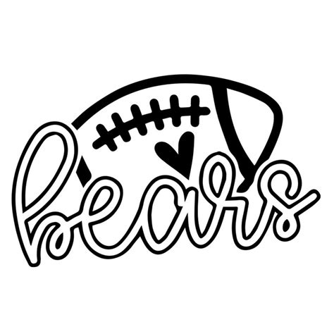 Bears Football, Football Logo, Raster Graphics, Sports Svg, Sports Logos, Love Bear, Cute Poster ...