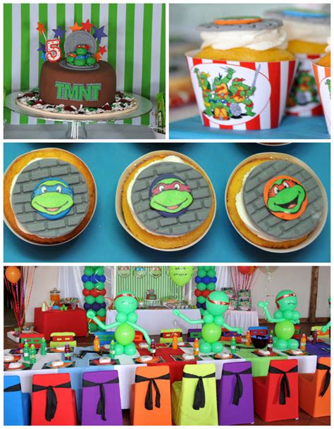 Kara's Party Ideas Ninja Turtle themed birthday party via Kara's Party Ideas KarasPartyIdeas.com ...