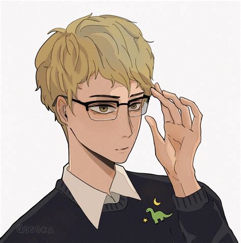 tsukishima fanart! 🦕 : r/haikyuu