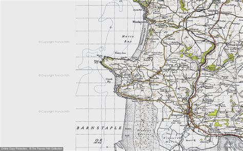 Historic Ordnance Survey Map of Croyde Bay, 1946