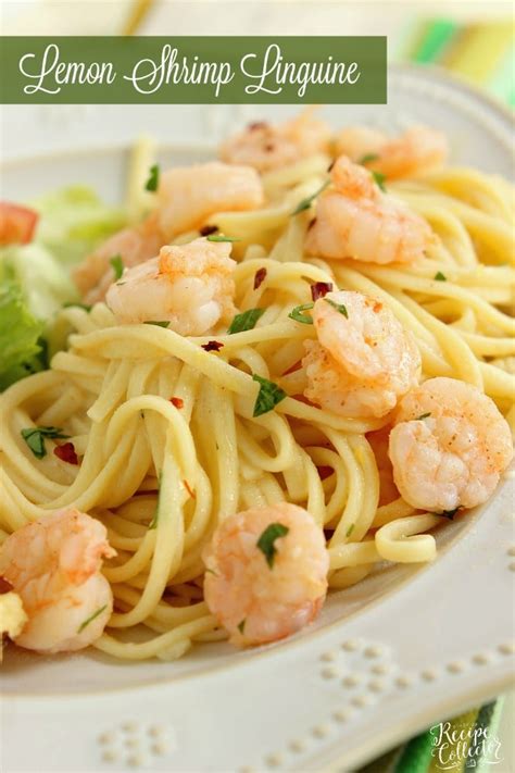 Lemon Shrimp Linguine - Diary of A Recipe Collector