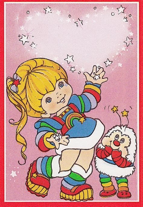 1983 Rainbow Brite Valentine | Rainbow brite, 80s cartoons, Vintage cartoon