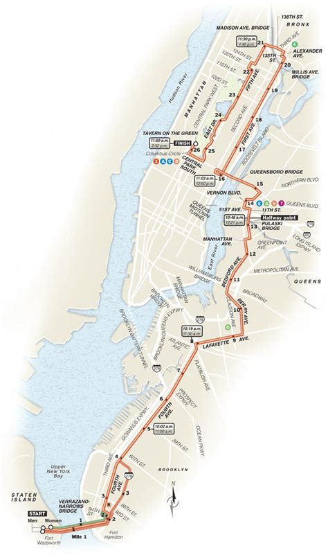 The New York Times > Sports > Image > 2006 Marathon Route