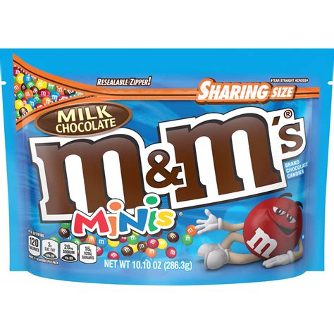 M&M'S Milk Chocolate Minis Candy Sharing Size Bag, 10.1 Oz. - Walmart.com - Walmart.com