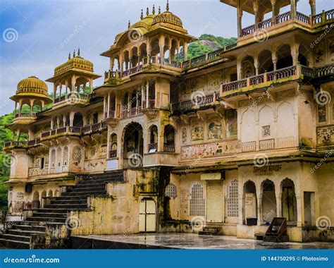 Main Palace of Galta Ji Mandir, Jaipur, India Stock Image - Image of jaipur, attraction: 144750295