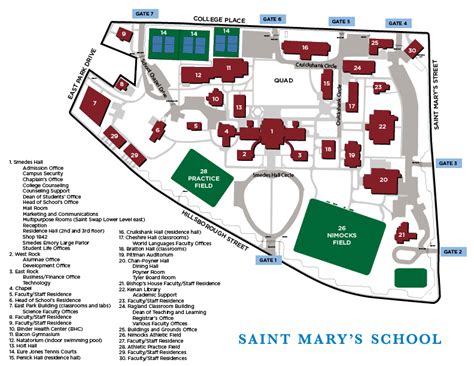 St Marys Campus Map