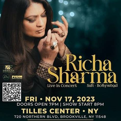 Richa Sharma Events Brookville Ingressos , Tilles Center’s Concert Hall ...