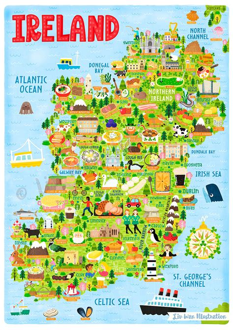 Ireland Map Illustration (1) | Images :: Behance