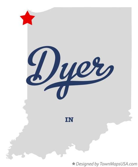 Map of Dyer, IN, Indiana