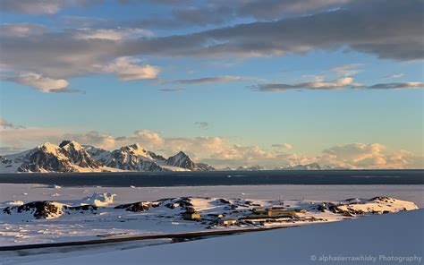 Rothera Research Station on Adelaide Island the other night after a ...