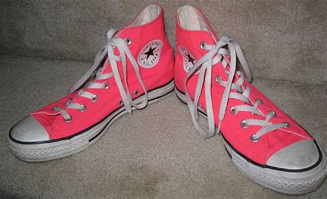 Converse All Stars Chuck Taylor Hi Tops Neon Pink Size 6 Men or 8 Ladies Sneakers – RonSusser.com