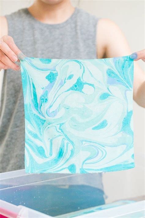 DIY Fabric Marbling | Diy fabric crafts, How to dye fabric, Fabric crafts