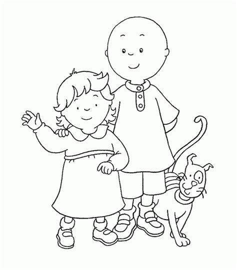 Caillou Printable Coloring Pages - Coloring Home