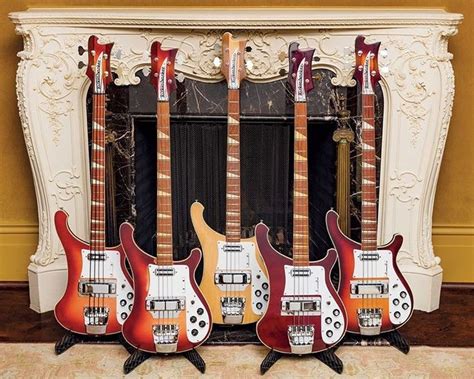 An awesome collection of “Rickenbacker” Basses From Geddy Lee’s collection. | Bass guitar ...