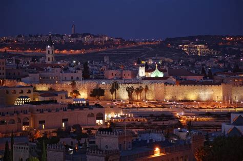 Jerusalem Skyline stock photo. Image of night, view, landmarks - 23585468