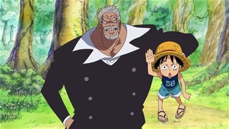 Monkey D Luffy Garp One Piece | Ace and luffy, One piece cartoon, One piece funny moments