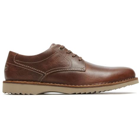 Rockport Men CABOT PLAIN TOE BROWN/LEATHER – Rockport Canada