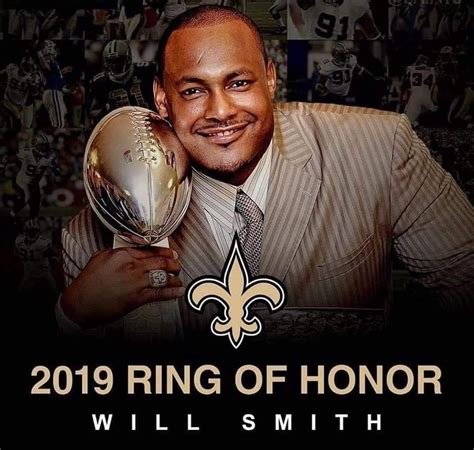 Saints Will Smith 2019 Ring of Honor. #Whodat | New orleans saints ...