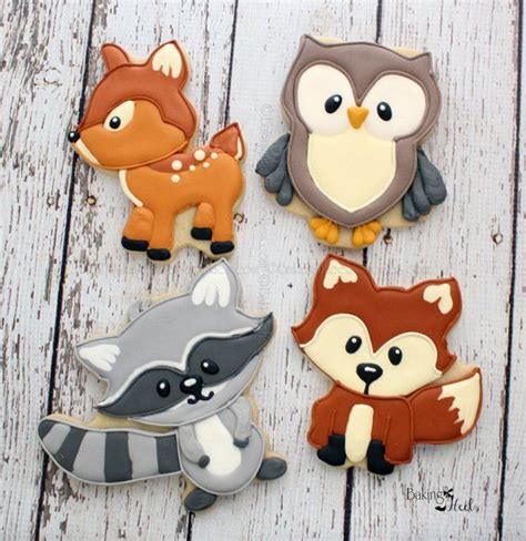 Woodland Animal Cookies Woodland Baby Shower Cookies Forest | Etsy Owl Cookies, Baby Cookies ...