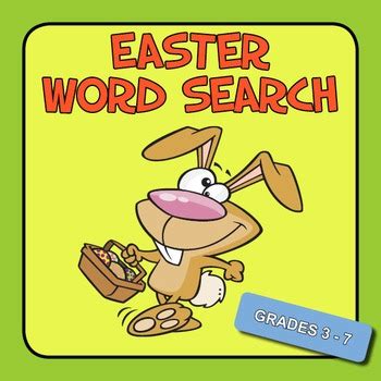 Easter Word Search - Grades 3 - 7 by Tim Donnelly's Teacher's Drawer