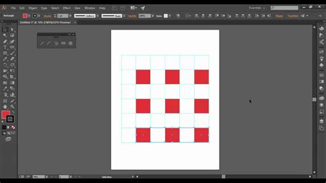 Adobe Illustrator CC Rectangular Grid Tool - YouTube