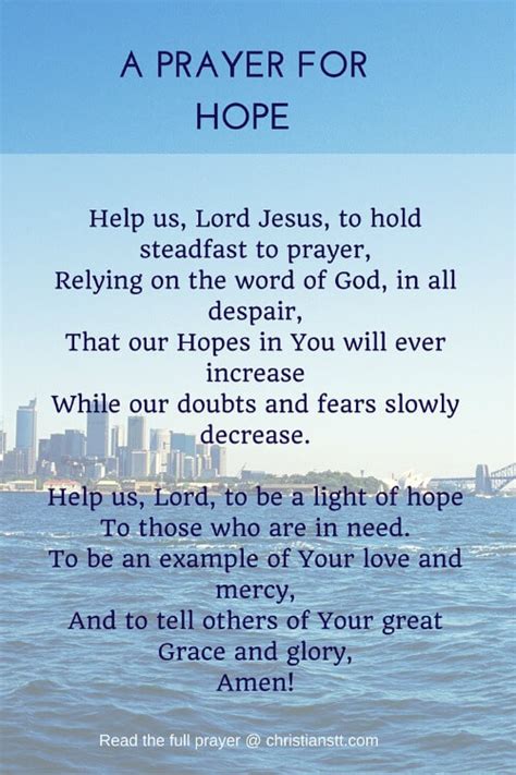 A Prayer for Hope - ChristiansTT