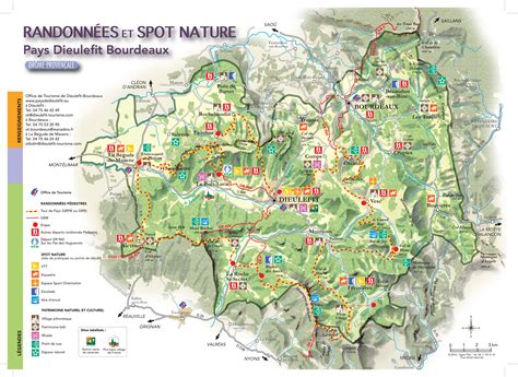 Carte Rando - Spot nature - Pays Dieulefit Bourdeaux - Drome provencale | Carte randonnée ...