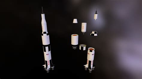 Apollo 11 Rocket Model