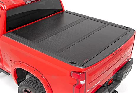 2019-2023 Chevy & GMC Silverado/Sierra 1500 5'10" Low Profile Hard Tri-Fold Bed Cover - Rough ...