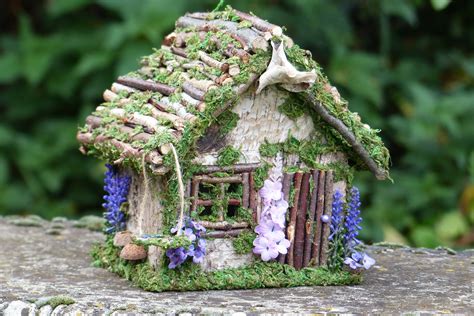 Fairy House Lavender Fairy Cottage Nite Light One of a | Etsy