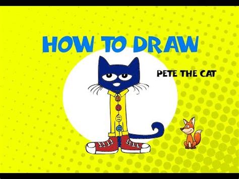 How to draw Pete the Cat - Learn to Draw - ART LESSONS - YouTube | Pete the cat art, Pete the ...