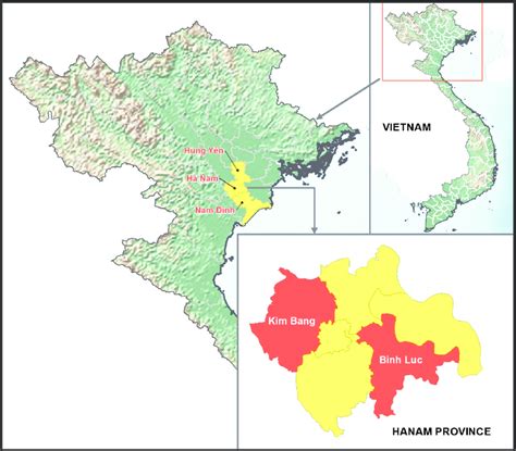 Map of Vietnam, highlighting the project sites in Ha Nam province,... | Download Scientific Diagram