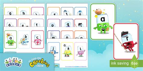 CBeebies Alphablocks & Numberblocks Activity Cards New Educational Toys Alphabet TH3036614