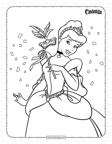 Printable Cinderella Coloring Book and Pages 01