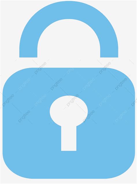 Blue Lock Icon, Lock Clipart, Blue, Material PNG Transparent Image and Clipart for Free Download