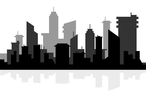 Silhouette skyline illustration 1218547 Vector Art at Vecteezy