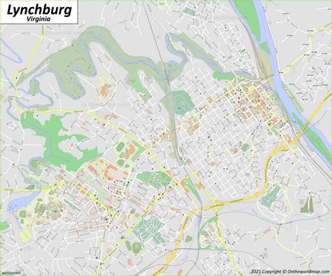 Lynchburg Map | Virginia, U.S. | Discover Lynchburg with Detailed Maps