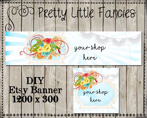 Etsy Shop Banner DIY Banner Template Premade Etsy Store Large