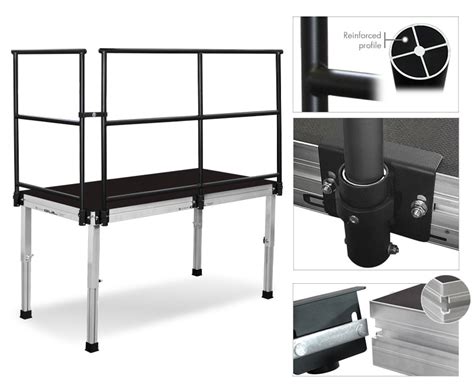 1m Safety Rail for GUIL stages and Seated Risers - Ref. TMQ-1/N | GUIL