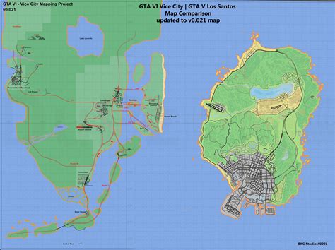 GTA 6 sarà immenso? La possibile mappa a confronto con Los Santos di GTA 5