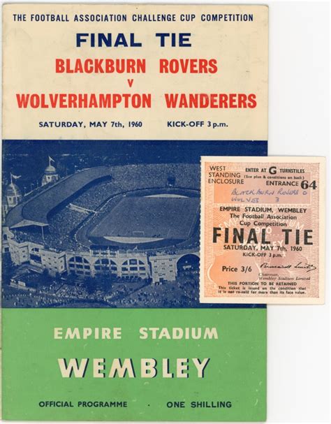 1961 F.A Cup Final Leicester City vs Tottenham Hotspur Programme and ...