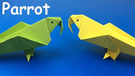 origami Parrot Easy | How to make an easy paper parrot | Origami parrot, Origami, Paper birds