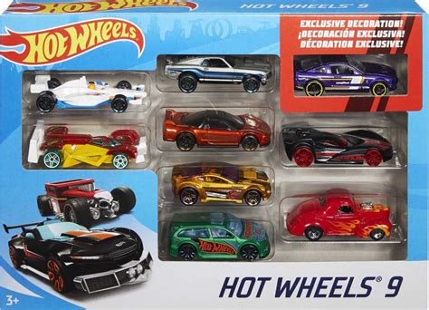 Buy Hot Wheels 9-Car Gift Pack (Styles May Vary), Multicolor (X6999 ...