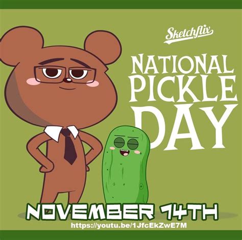 National Pickle Day #pickles #NationalPickleDay #pickle #PickleDay | National, Animation, Fun facts