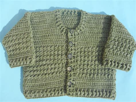 Crochet - Crosia Free Pattern with Video Tutorials: Crochet Baby Cardigan