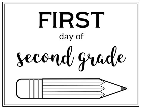 Free Printable First Day of School Sign {Pencil} - Paper Trail Design