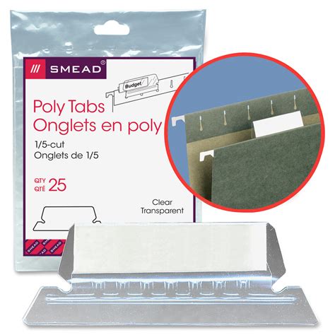 Smead Poly Tabs - Hanging Folders & Accessories | Smead Manufacturing ...