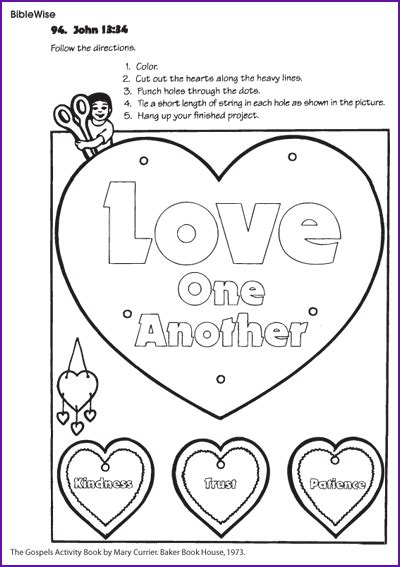 Love One Another (John 13:34) - Kids Korner - BibleWise